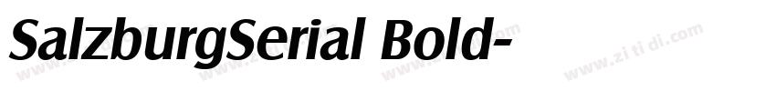 SalzburgSerial Bold字体转换 SalzburgSerial Bold字体转换